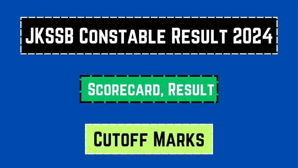 JKSSB Constable Result 2024