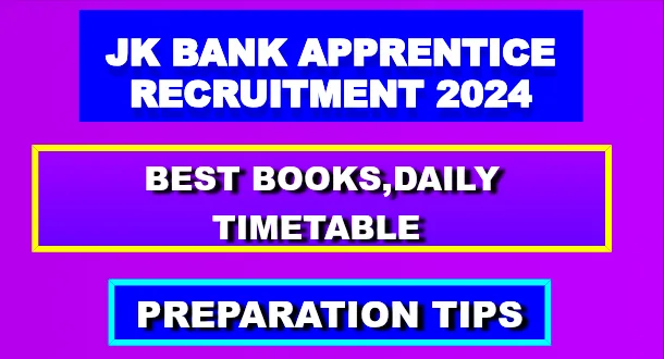 JK Bank Apprentice Recruitment 2024